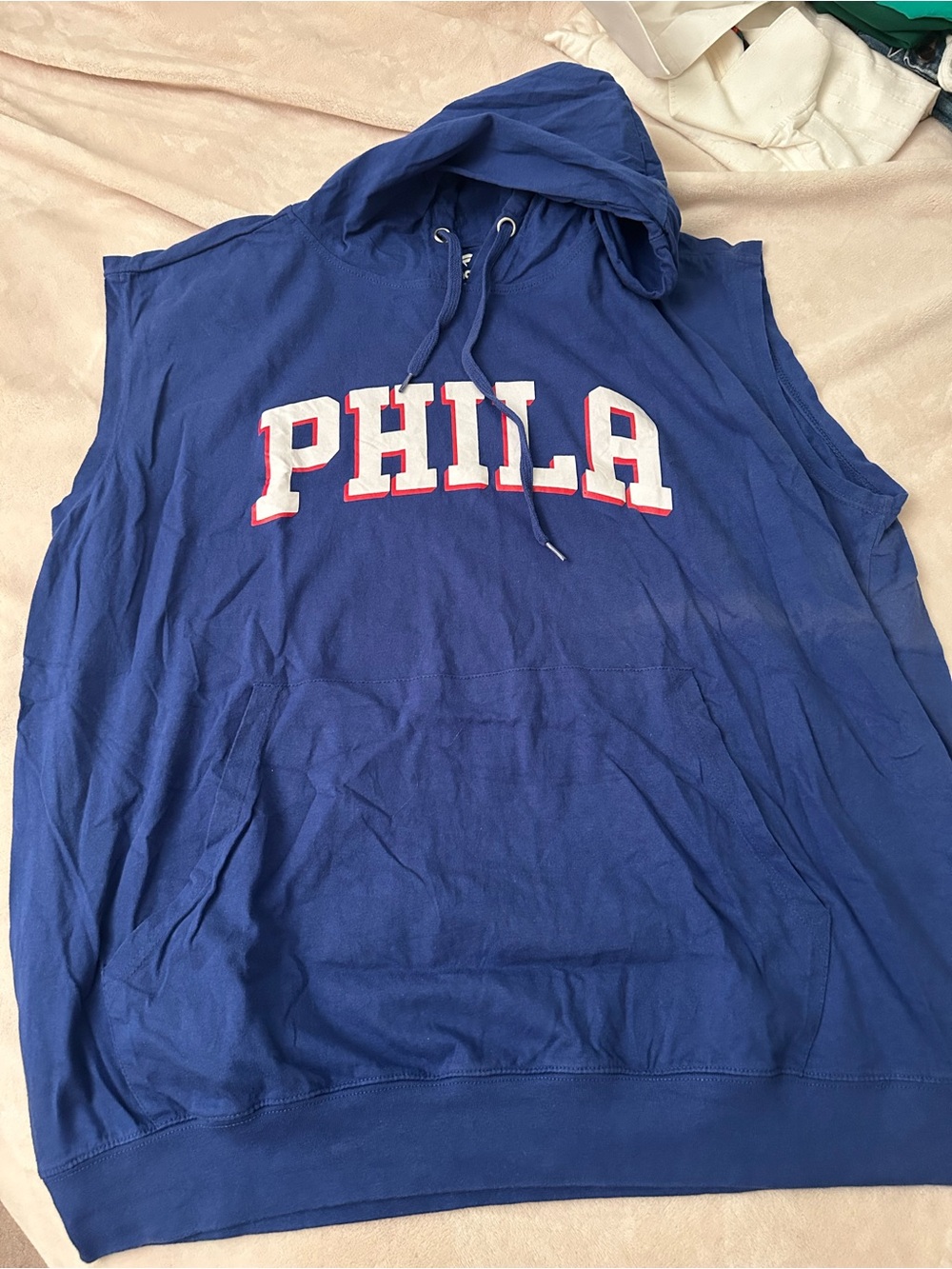Fanatics Philadelphia 76ers Sleeveless Hoodie